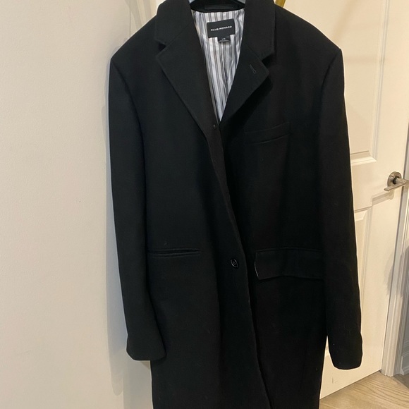 Club Monaco Black Tailored Trench Coat - Picture 2 of 7